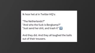 Elon Musk antwoord op NOS 🤡🤣 ‘Who is Bergkamp’ - @JasperCSTV