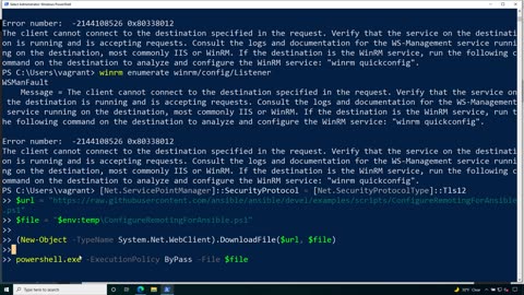 Configure a Windows Host for Ansible - ansible WinRM