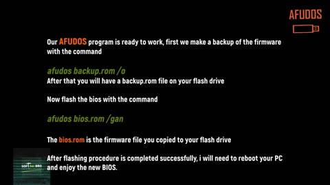 Flashing BIOS with AFUDOS
