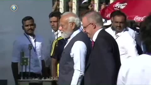 PM Modi & PM Albanese during National Anthems at Narendra Modi Stadium | Ind vs Aus❘ 4th Test Match