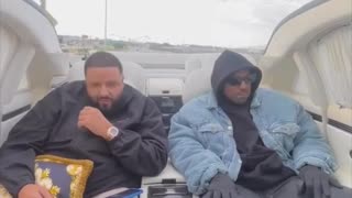 Dj khaled and Kanye west listening to new artist
