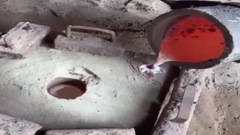 Aluminum casting #viral #funny #video