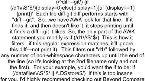 git diff command to exclude some folders and files