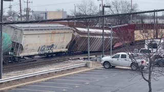 Freight train loaded with wheat derails in Illinois