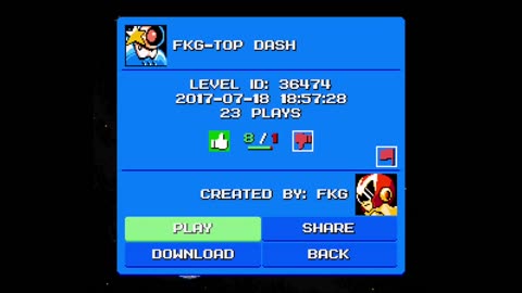 Mega Man Maker Level Highlight: "Top Dash" by FKG