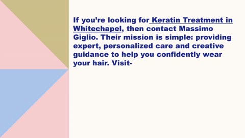 Best Keratin Treatment in Whitechapel