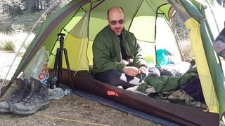 Vlog in a tent. Dartmoor.