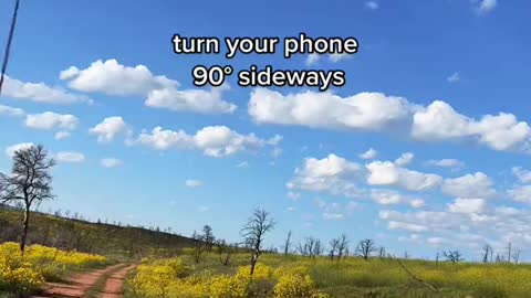 turn your phone90° sideways