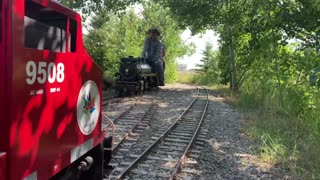 CP 9508 and Live Steam Mikado at Iron Horse Park