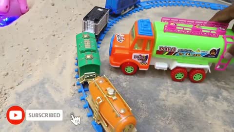 Tractor trolley parking game | assemble toy vehicles | diy tractor science project