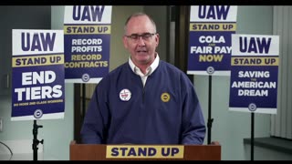 UAW Shawn Fain Speech on Strike Before Midnight 9\14\2023