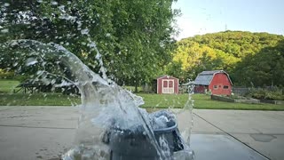 Slow Motion Log Drop / Splash