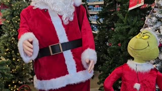 DISGRUNTLED DANCING SANTA AT WALMART