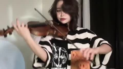 Violin playing