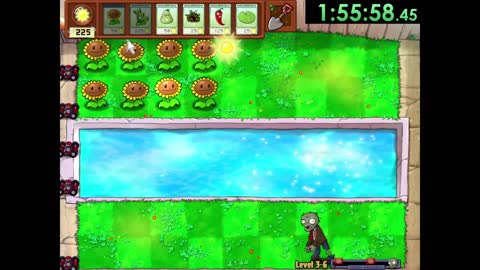 Speedrunning Plants vs Zombies with only 3 seed slots
