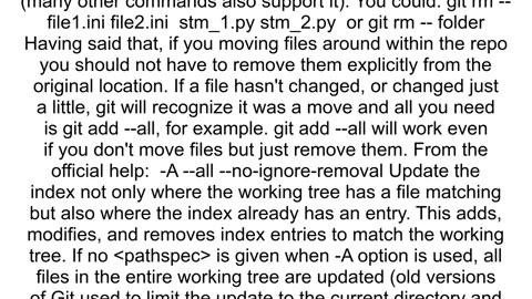 How to remove many git files at once