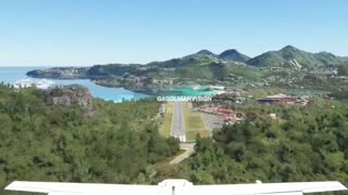 St Barts Landing Challenge - Cessna 208 - Microsoft Flight Simulator