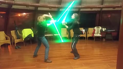 Lightsaber crash-test