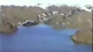 Interesting old footage of apparently someone flying over the ice wall in Antarctica
