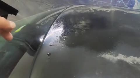 Cleaning of stains on the surface of automobile sheet metal