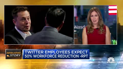 Twitter employees expect 50% workforce reduction:Bloomberg