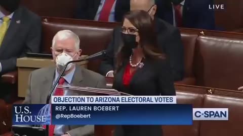 Congresswoman Boebert objects to the electoral college submission of Arizona