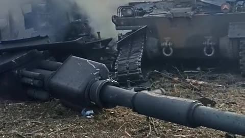 Russian shells destroyed Polish Krab self propelled howitzer supplied by Poland