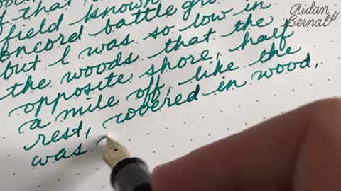 Satisfying Calligraphy - with Flex Nib Fountain Pen
