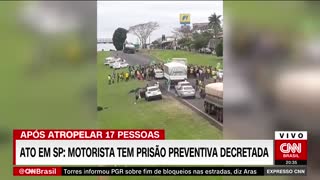 Motorista que atropelou 17 pessoas em bloqueio é preso preventivamente