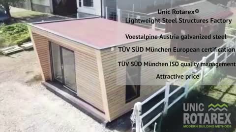 Unic Rotarex® lightweight steel structure for container in Austria