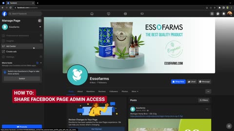 Share Admin Access to Your Facebook Page in 1min
