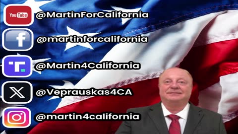 Navy Veteran Martin Veprauskas candidate for United States Senator California!