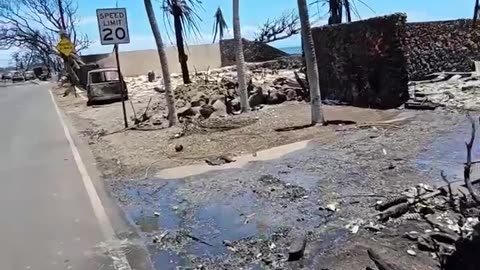 Raw footage on the ground in Lahaina Maui shortly after the fire in areas that are now inaccessible