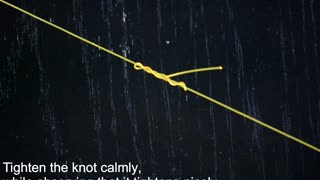 Tie 2 fishing lines, strong knot
