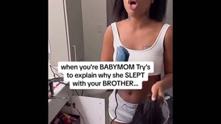 Bitter Baby Daddy tries to shame baby mama for sleeping with his brother! Her savage response 😂