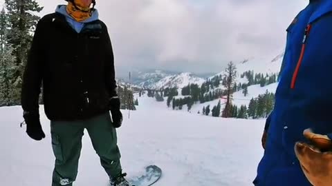 This is what makes these videos all worth it #howtosnowboard #howto #learning #wholesome
