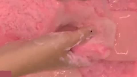 Pink soap asmr