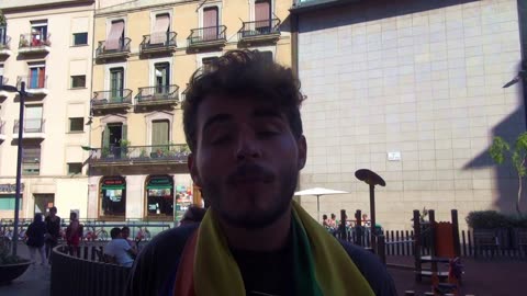 Barcelona Spain Gay LGBTQIA+ Pride 2015 Meeting Alexsandria in Exile