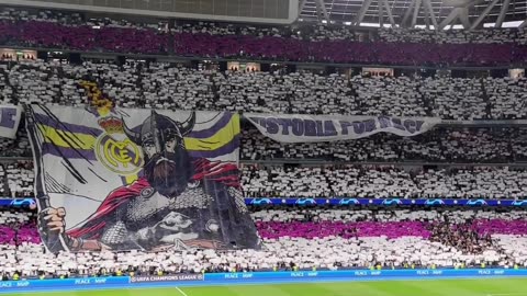 Tifo Real Madrid Vs Manchester City UEFA champions League