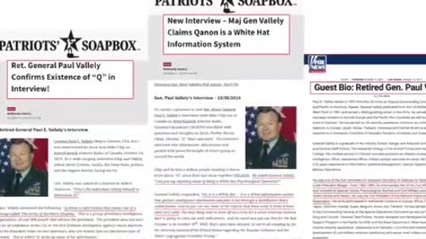 “Major General Paul E. Vallely of Special Operations Confirms Q”