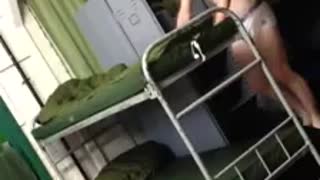Soldier Bed Prank Fail