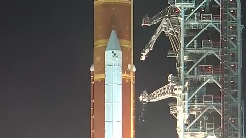 NASA's Artemis I Rocket Lunch From Launch Pad 39B Perimeter