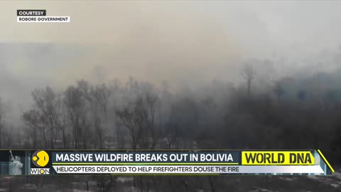Massive wildfire breaks out in Bolivia