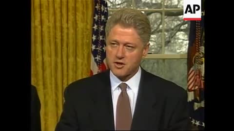 President Bill Clinton "banned" federal funding for research