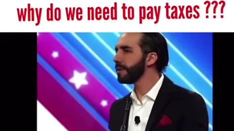 Nayib Bukele, President of El Salvador on the UNITED STATES corporation bankster and tax fraud.