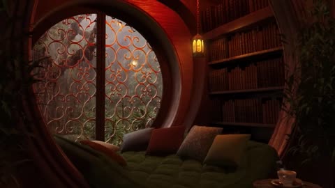 Cozy Reading Nook Ambience - Smooth Piano, Jazz Music Just Listen and Relax