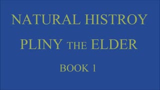 Pliny the Elder - The Natural History - Book 1