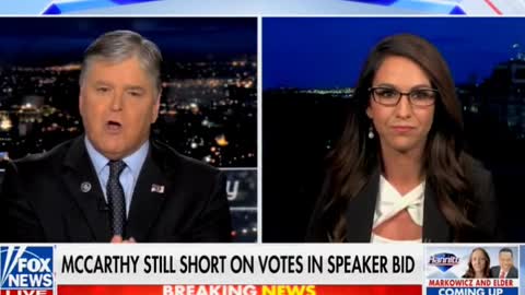 Here we go! Lauren Boebert floats the name and says she will vote for Donald Trump for speaker of the house. WOW! HANNITY JUMPS THE SHARK! Launches Full Frontal Assault on Rep. Lauren Boebert for Not Supporting Kevin McCarthy