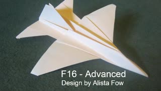 Paper Aircraft - F16 - Advanced