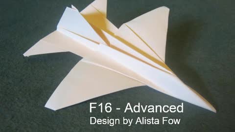 Paper Aircraft - F16 - Advanced